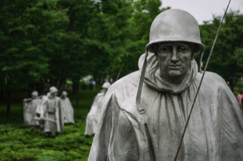 Korean war memorial, Washington, DC